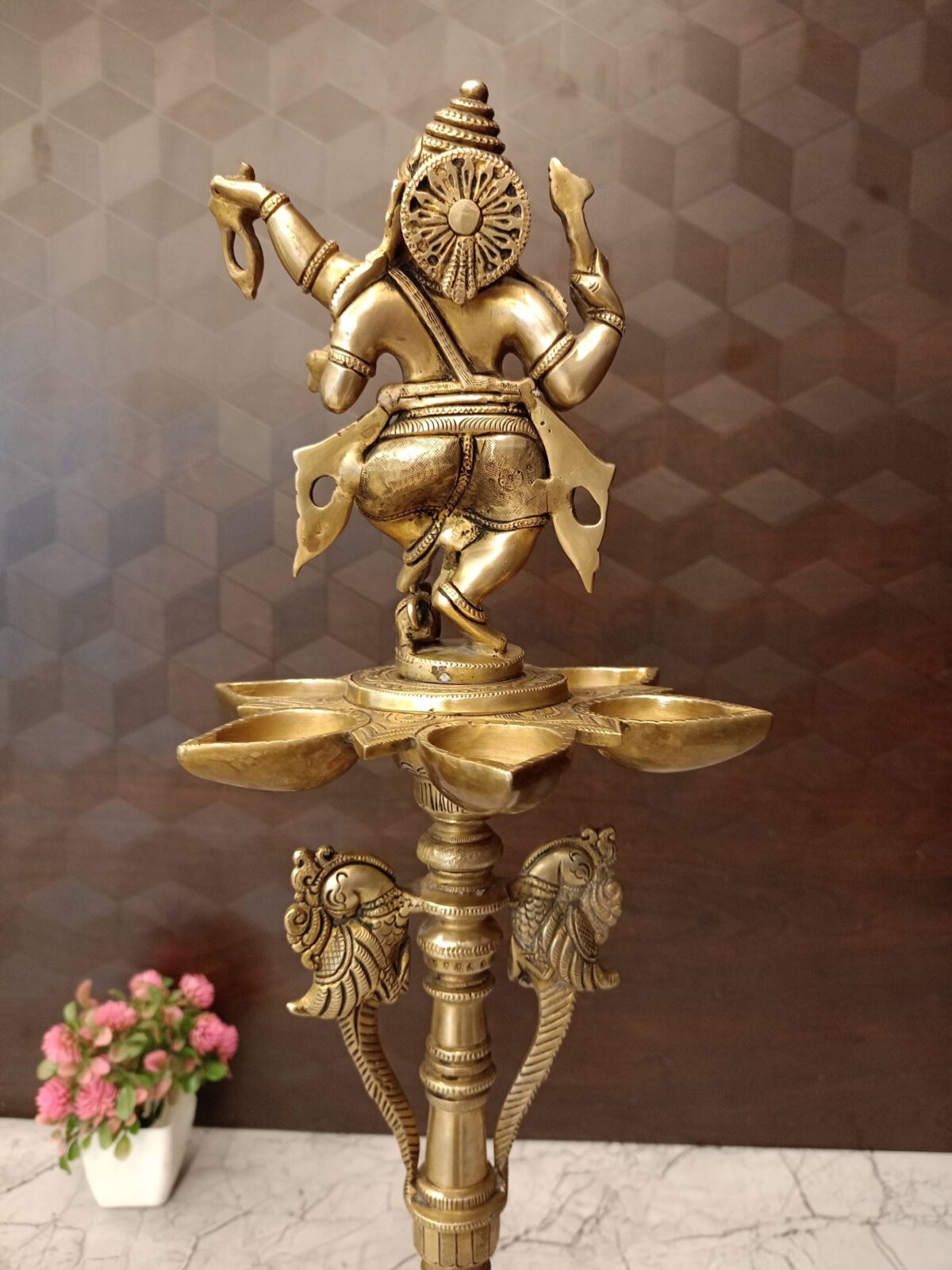brass ganesha kuthu vilakku pooja gift vgocart coimbatore india2 scaled