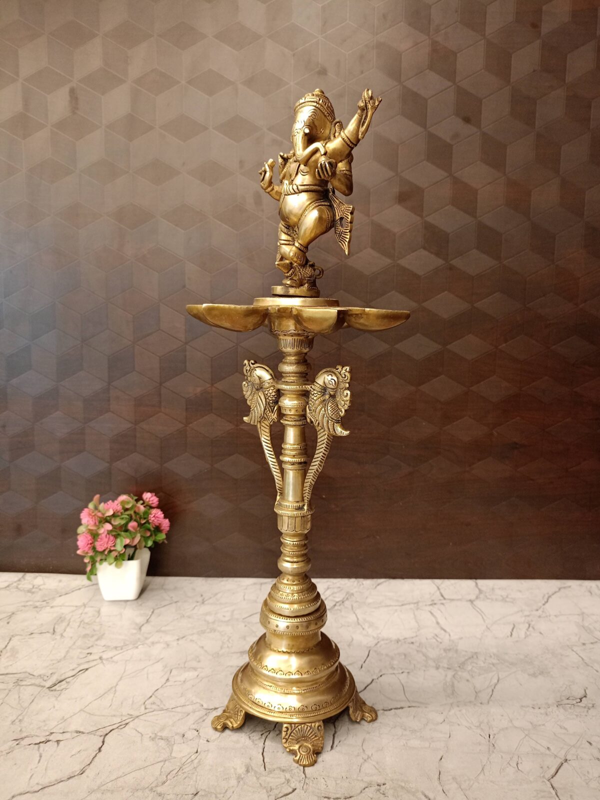 brass ganesha kuthu vilakku pooja gift vgocart coimbatore india23 scaled