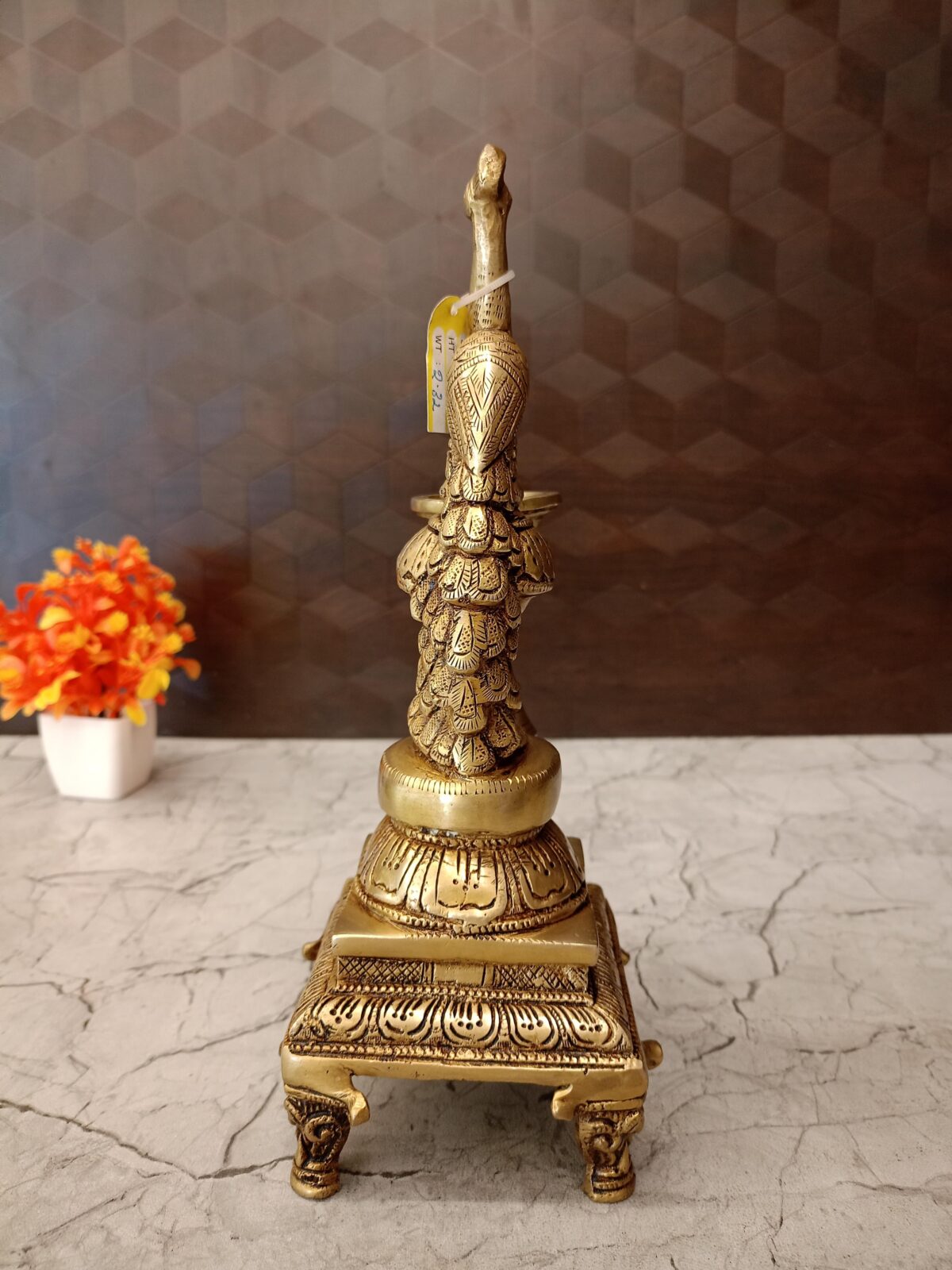 brass peacock diya home decor pooja vgocart coimbatore india3 scaled