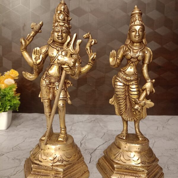 brass big shiva parvathi pooja gift vgocart coimbatore india3