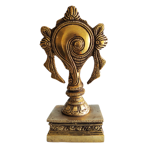Devotional Brass Sangu with Stand Idiol 6"