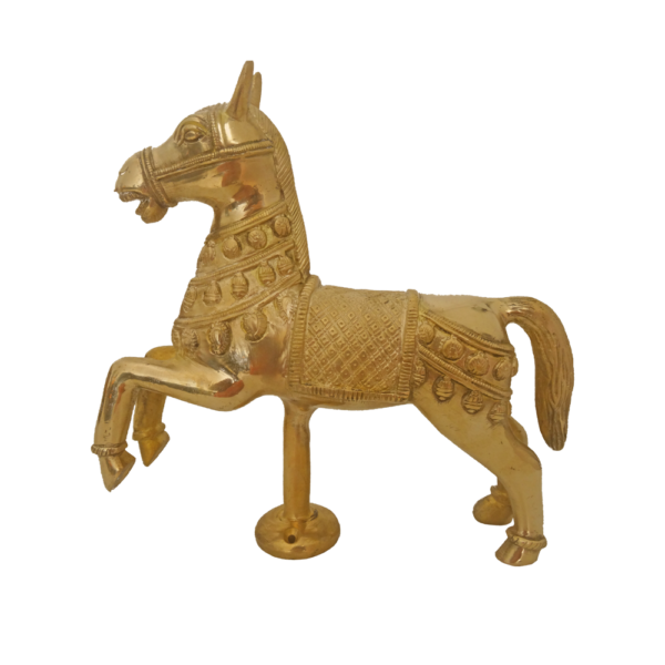 Pure Brass Horse Statue Showpiece 10"