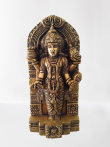 LORD DHANVANTARI BRASS WALL HANGING