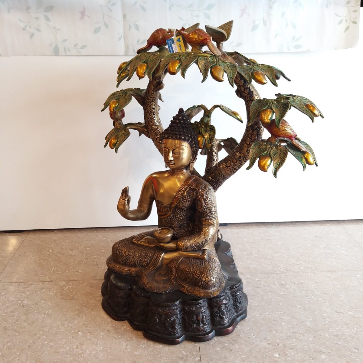 brass tree buddha idol big home decor pooja items gift buy online india