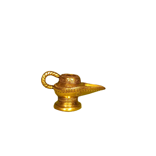 Brass-Chirag-Lamp-Diya-Home-Decors-Gifts-Pooja-Items-Coimbatore-India-Buy-Online-1754 The Brass Chirag Lamp 2.5" - Image 1