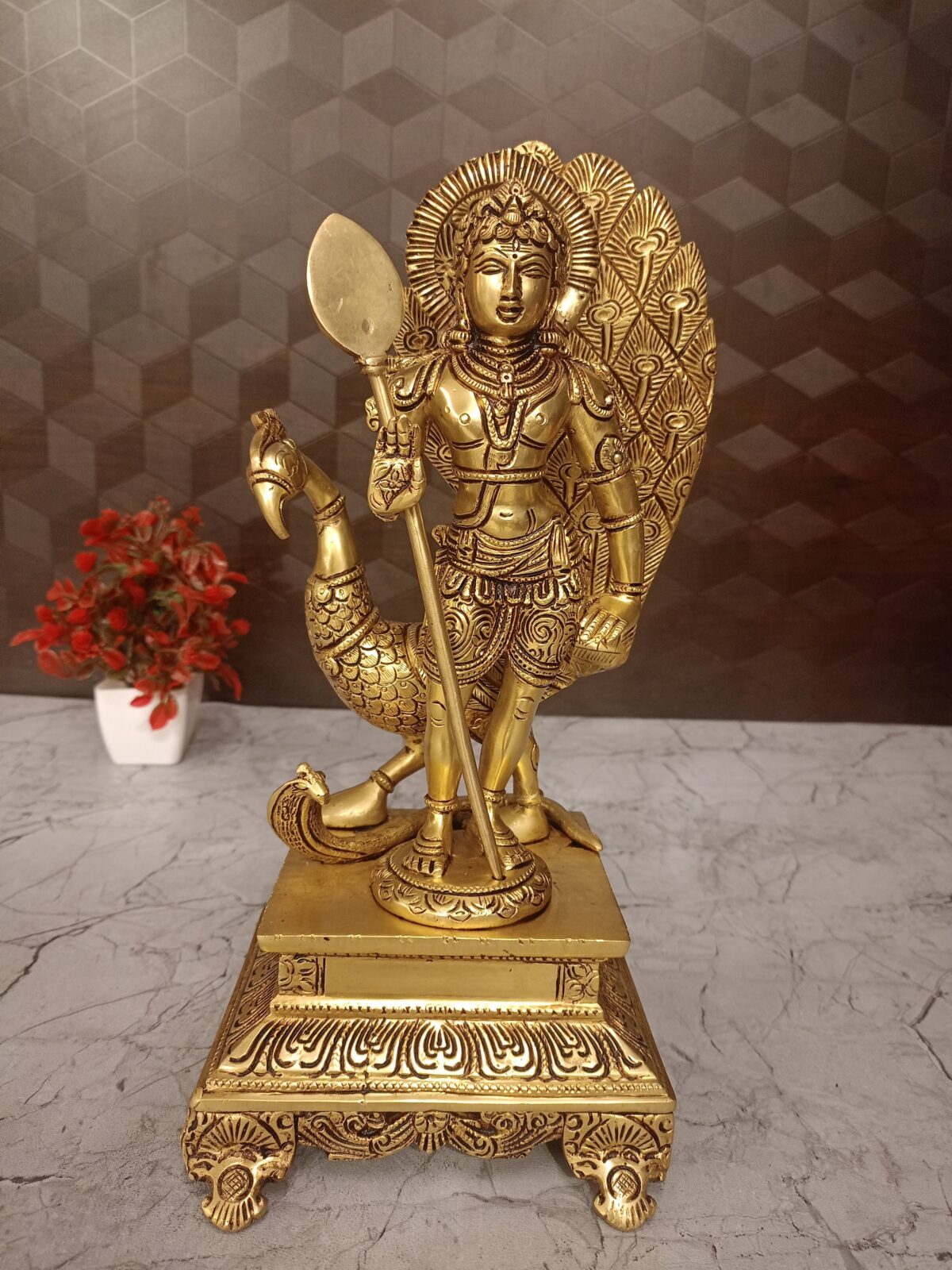 brass murugan idol pooja gift vgocart coimbatore idia scaled