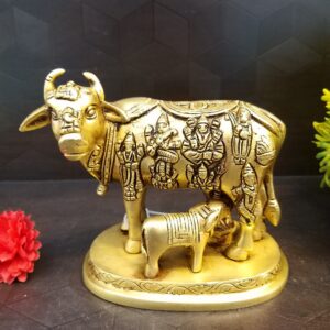 Brass gomatha with all god statues hindu god idol home decor pooja items gift buy online india 6043