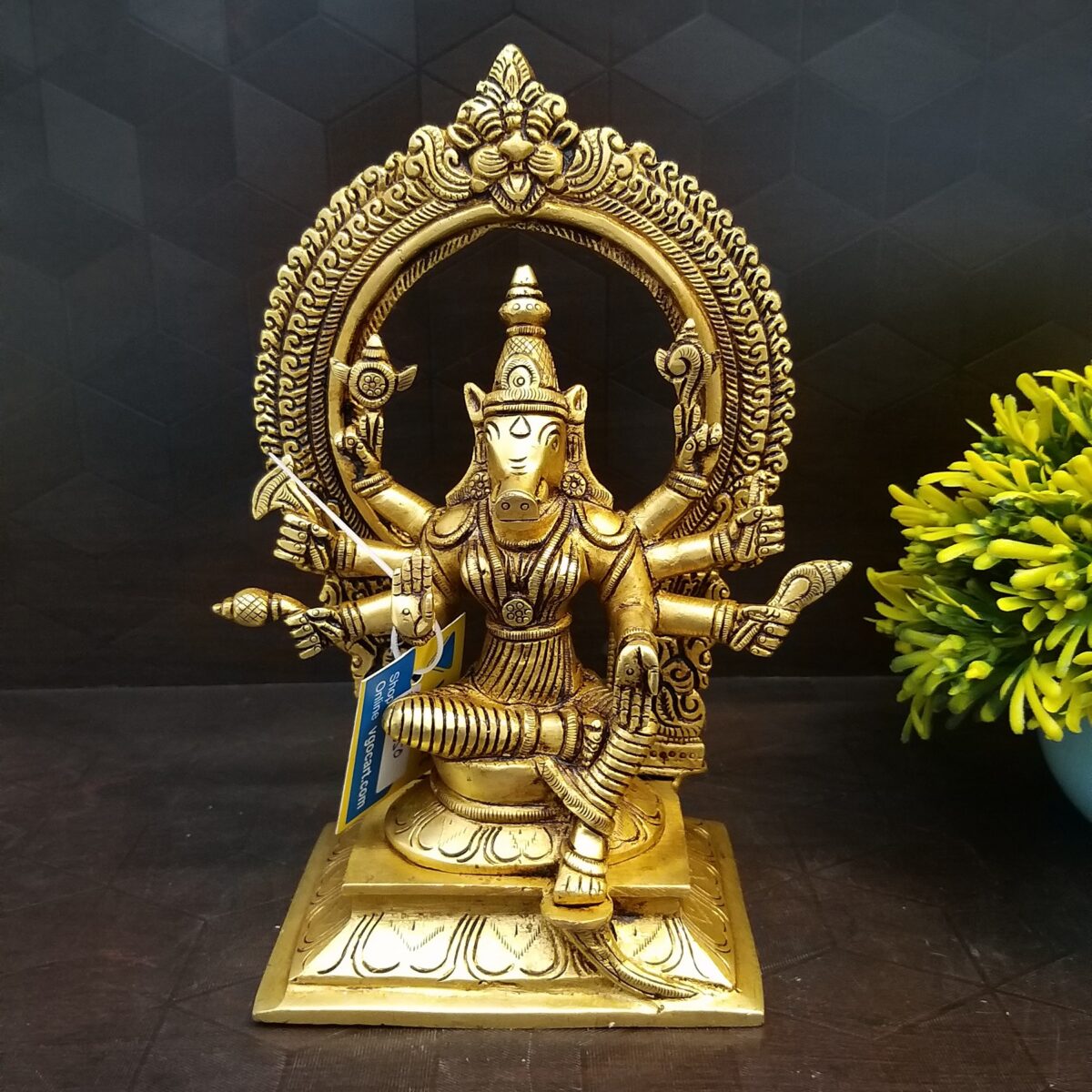 brass varahi with arch idol pooja items hindu goddess statues gift buy online coimbatore 6041