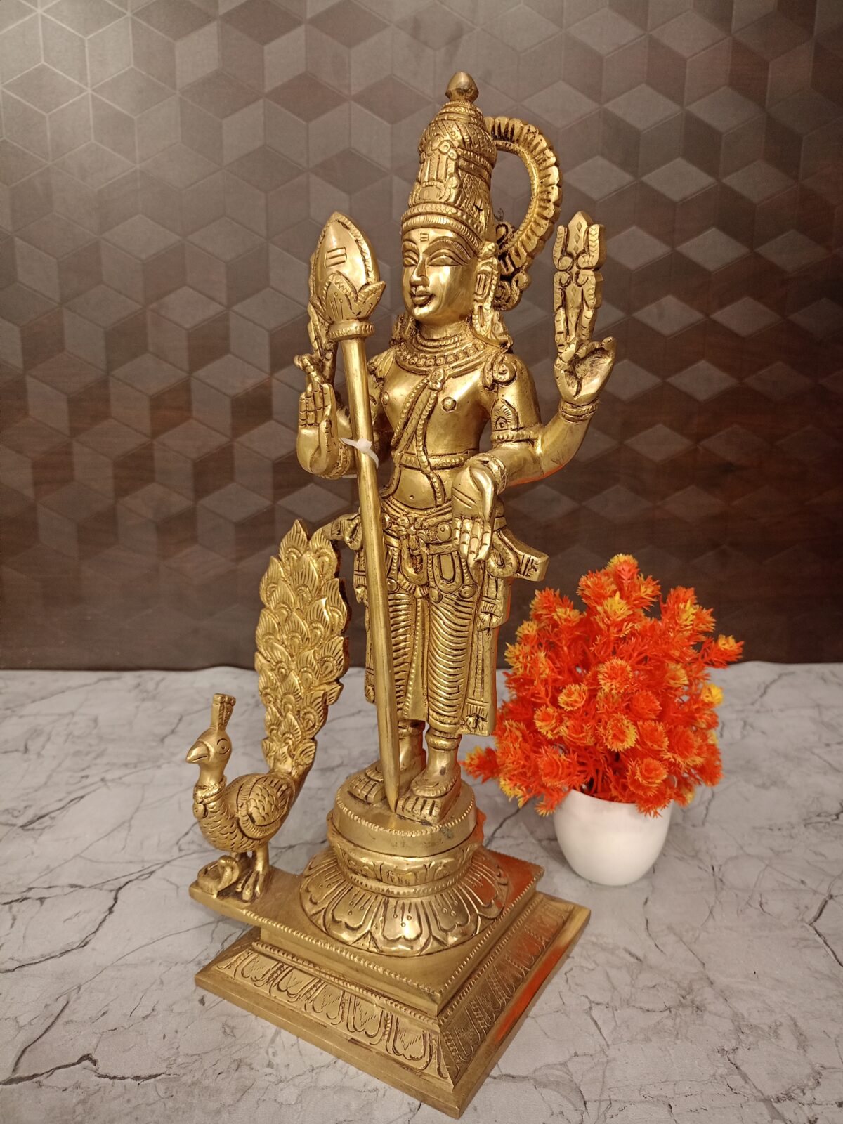 buy brass murugan idol pooja gift vgocart coimbatore india1 scaled