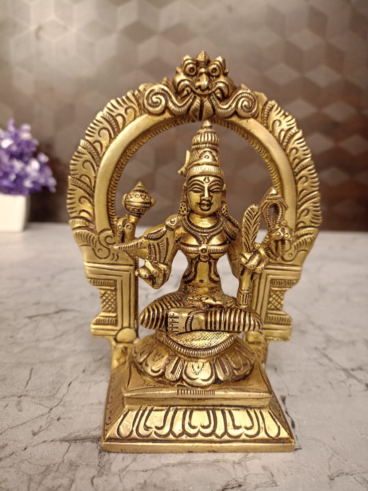 brass kamakshi idol pooja gift vgocart coimbatore india scaled