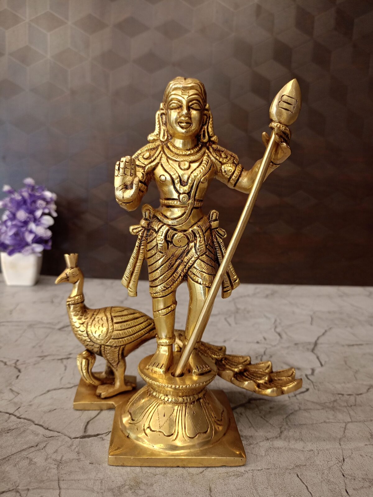 brass palani andavar idol pooja gift vgocart coimbatore india scaled