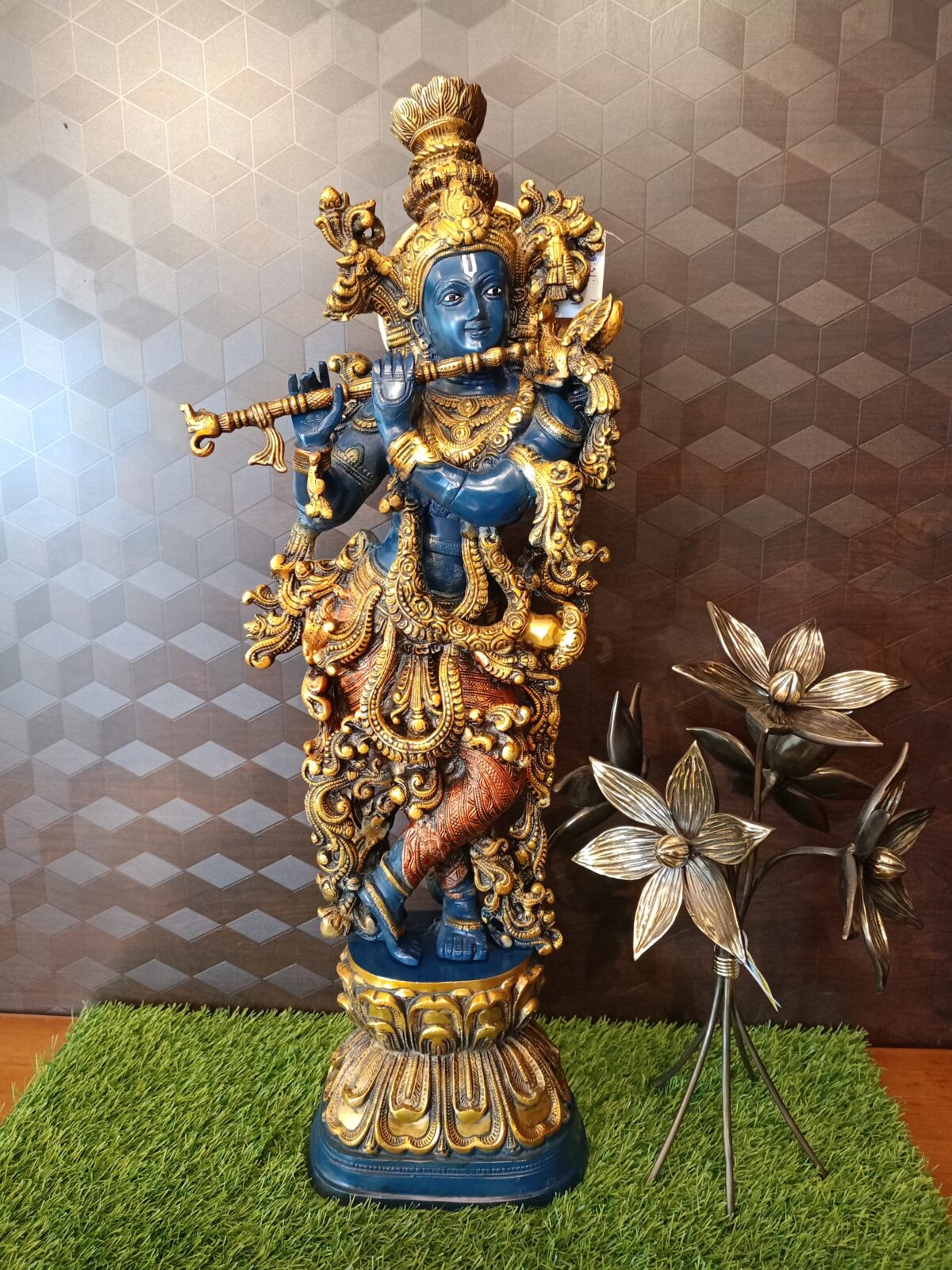 Brass Krishna Idol