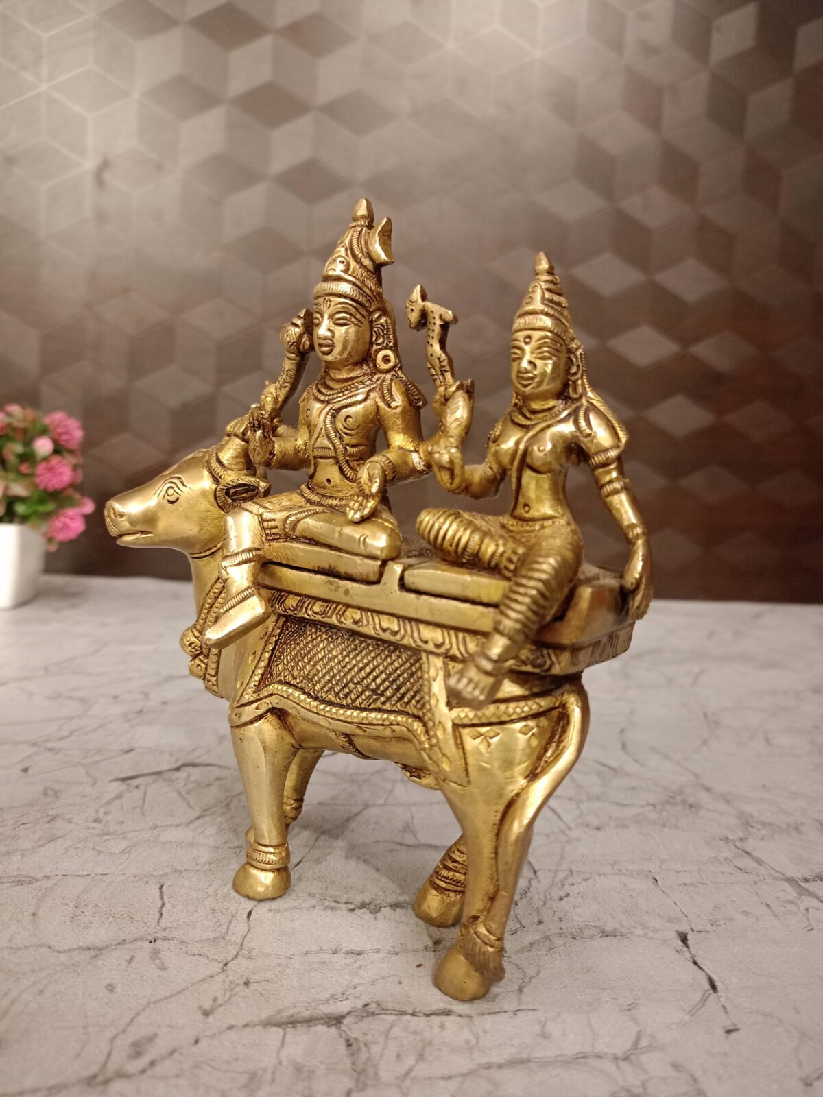 brass shiva parvathi nandhi pooja gift vgocart coimbatore india1 scaled