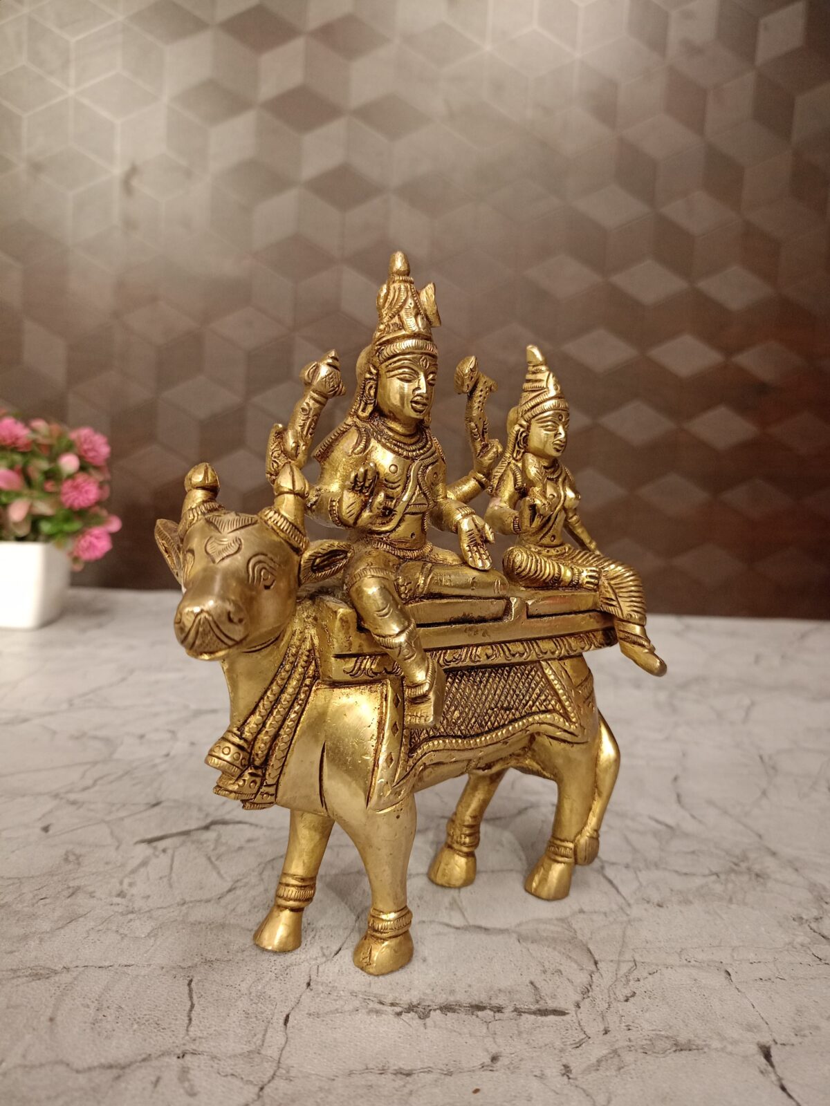 brass shiva parvathi nandhi pooja gift vgocart coimbatore india2 scaled