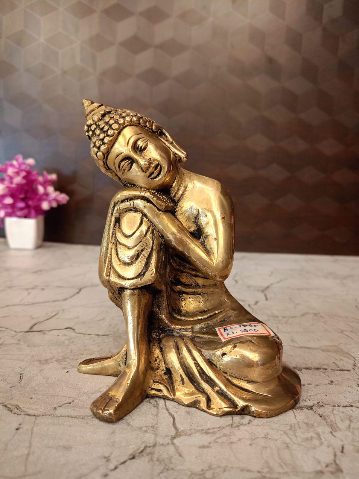 brass sleeping buddha idol pooja gift vgocart coimbatore india scaled