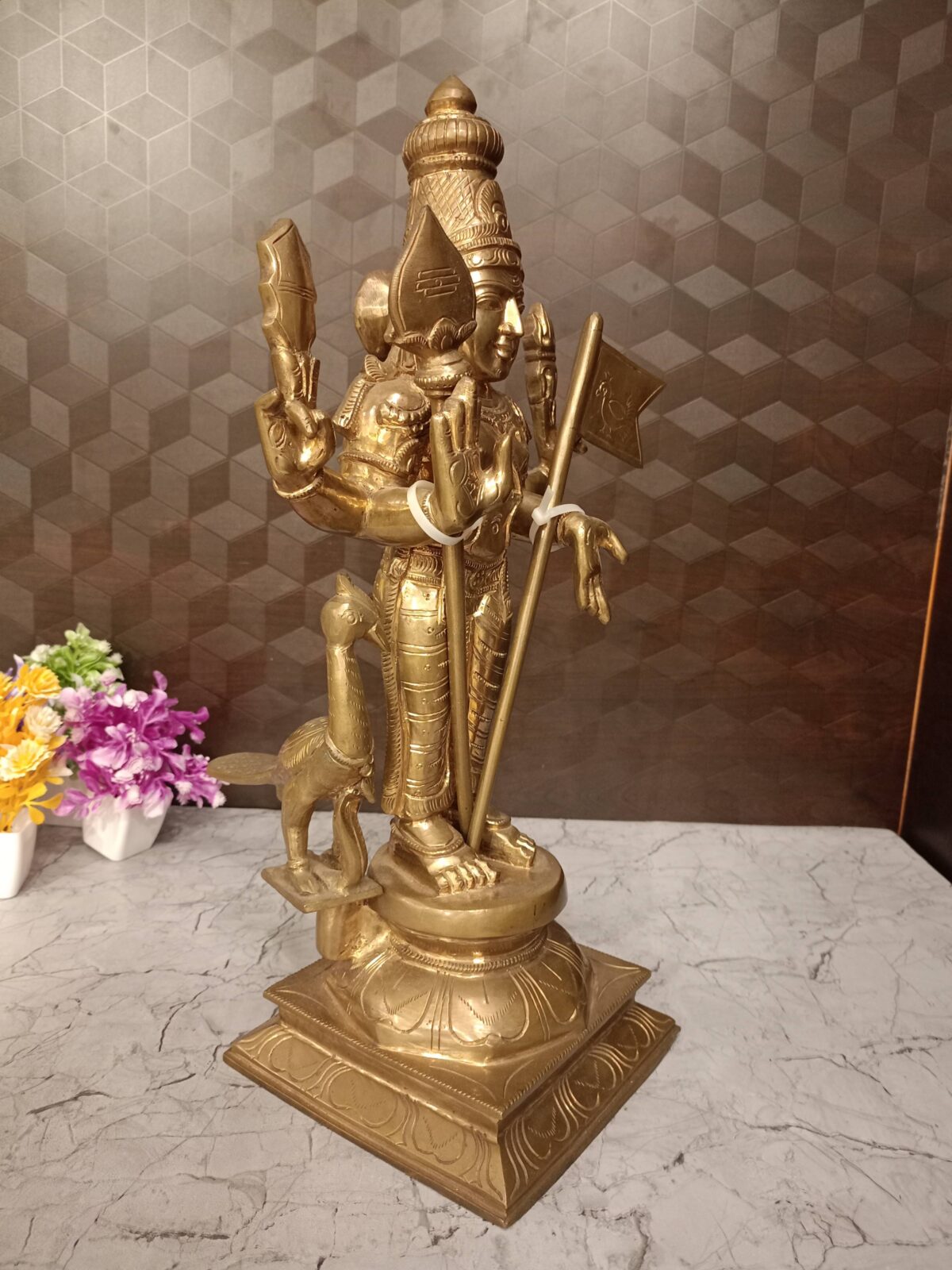 brass panjaloha murugan idol pooja gift antique handcraft vgocart coimbatore india2 scaled