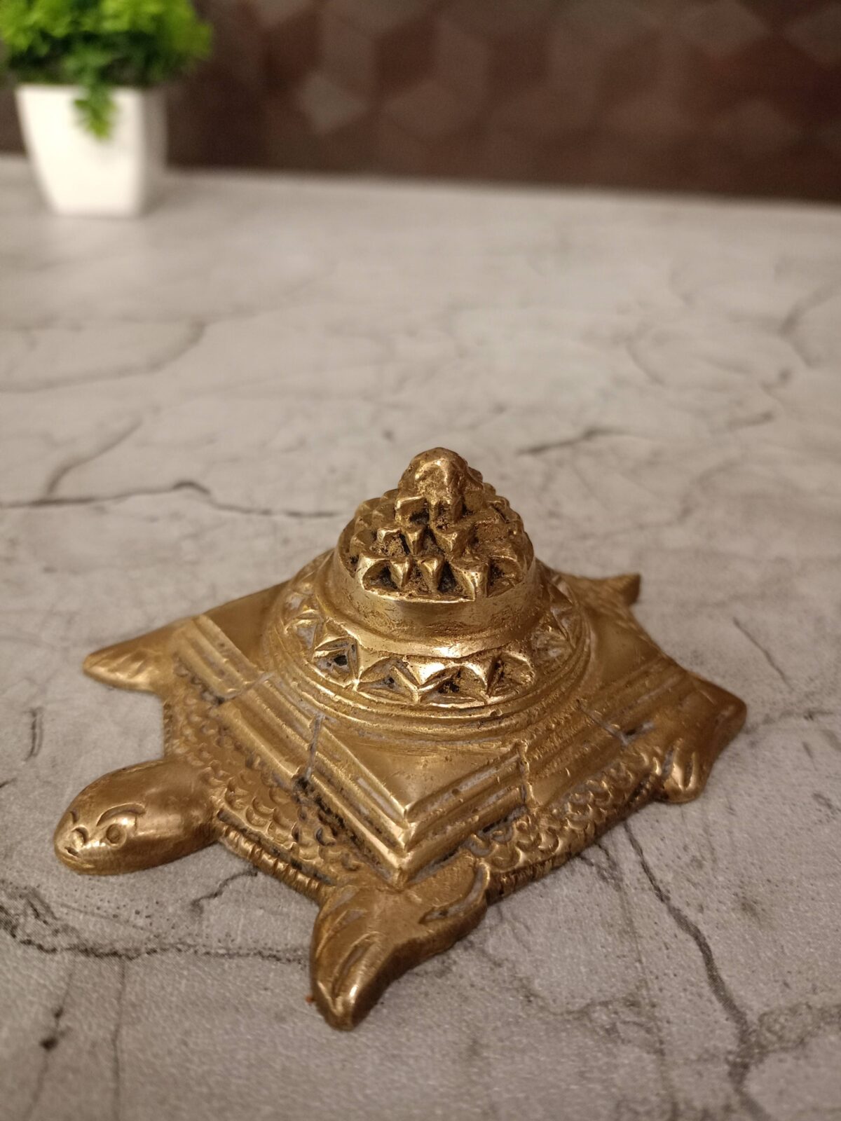 brass tortoise with mahameru idol pooja gift vgocart coimbatore india1 scaled