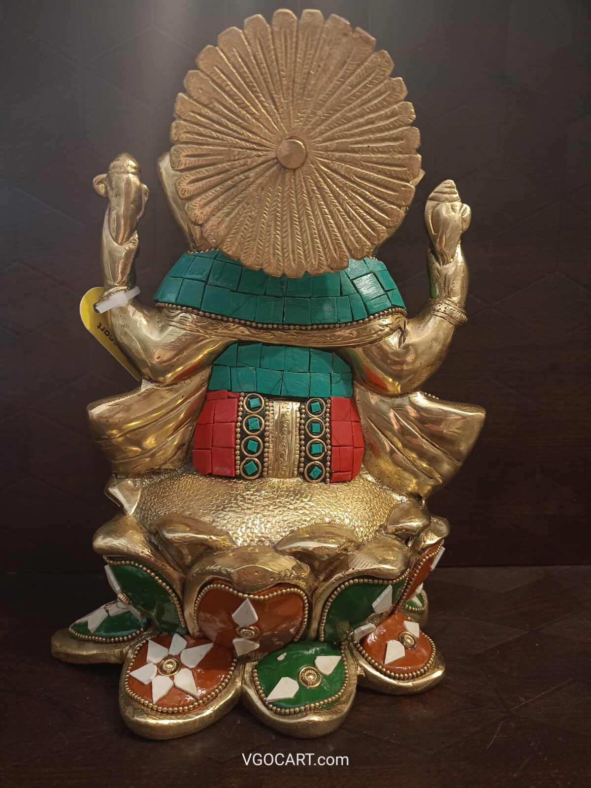 buy brass ganesha on lotus idol home decor online antique shop coimbatore india 4 scaled