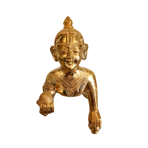 Brass Laddu Gopal Idol