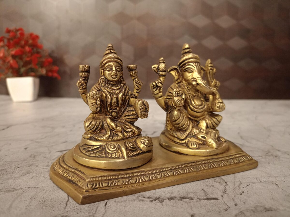 brass lakshmi ganesha idol pooja gift vgocart coimbatore india3 scaled