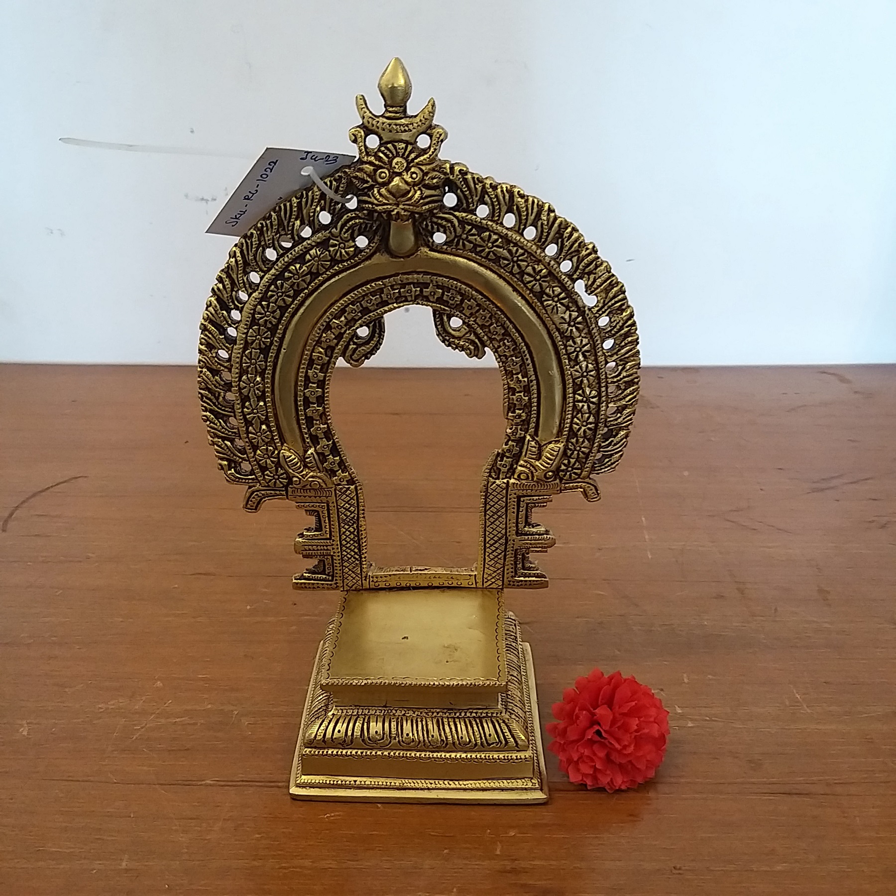 20230605_154439 Brass Thiruvachi with base- 10" - Image 1