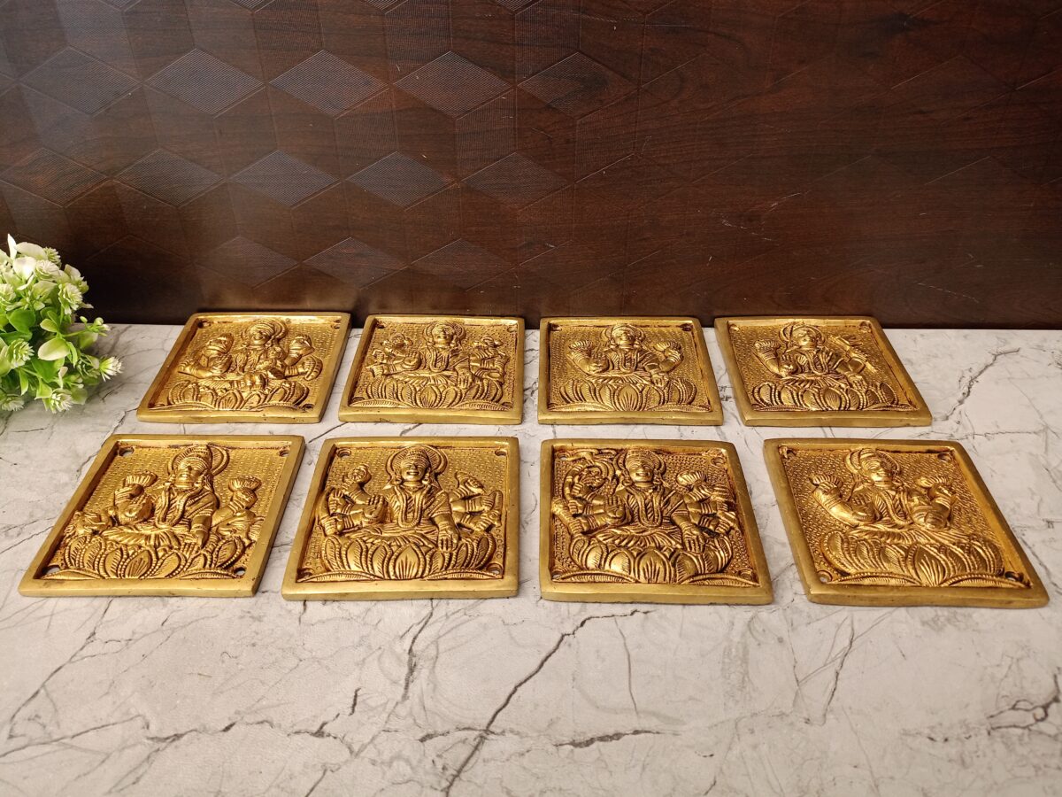 brass ashtalakshmi idol pooja gift wall mount vgocart coimbatore india3 scaled
