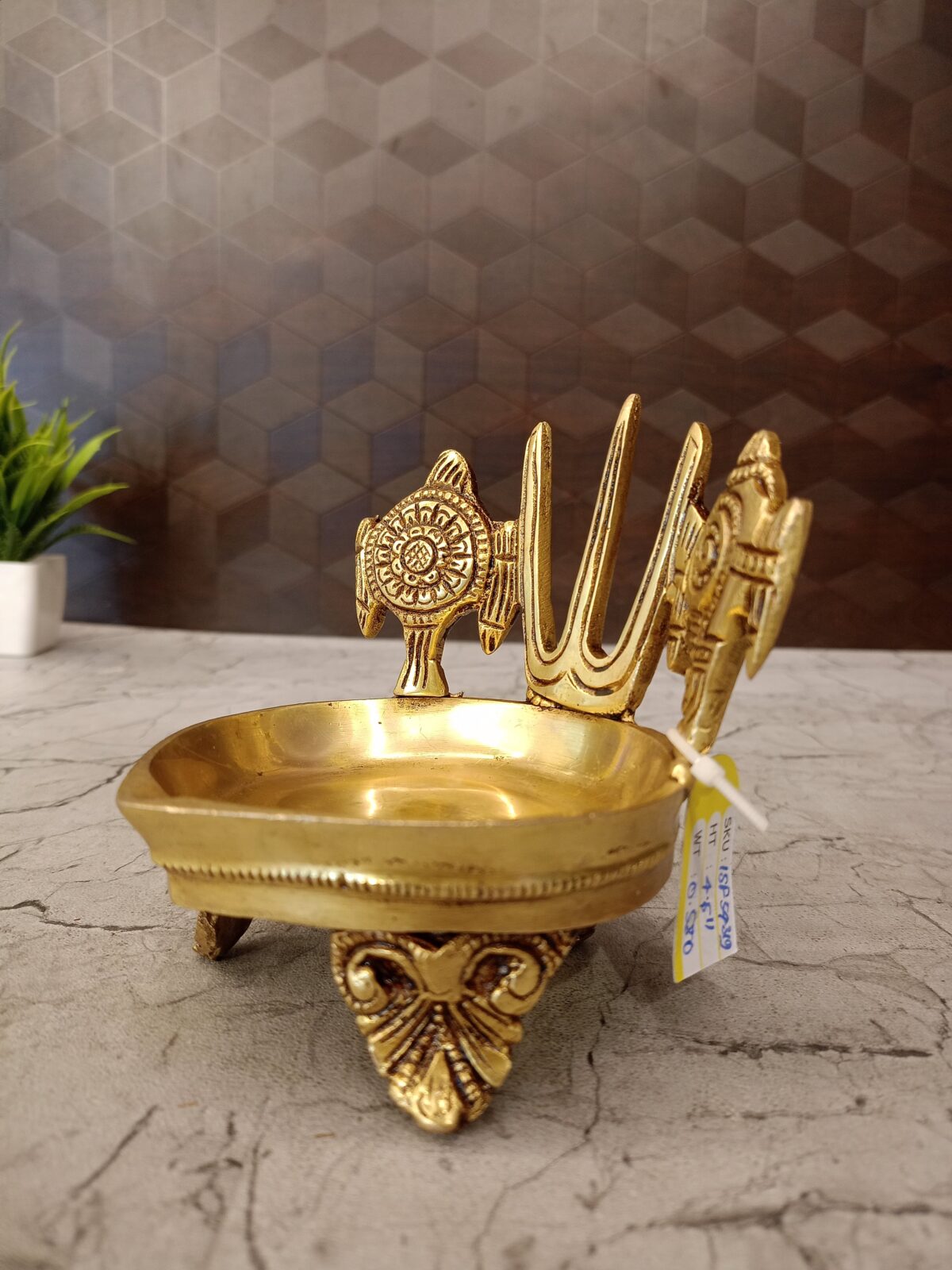 brass sangu chakra perumal namam diya pooja gift vgocart coimbatore india1 scaled
