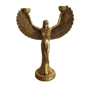 Brass-egyptian-lady-candle-stand-statue-home-decors-gifts-hindu-god-idols-india