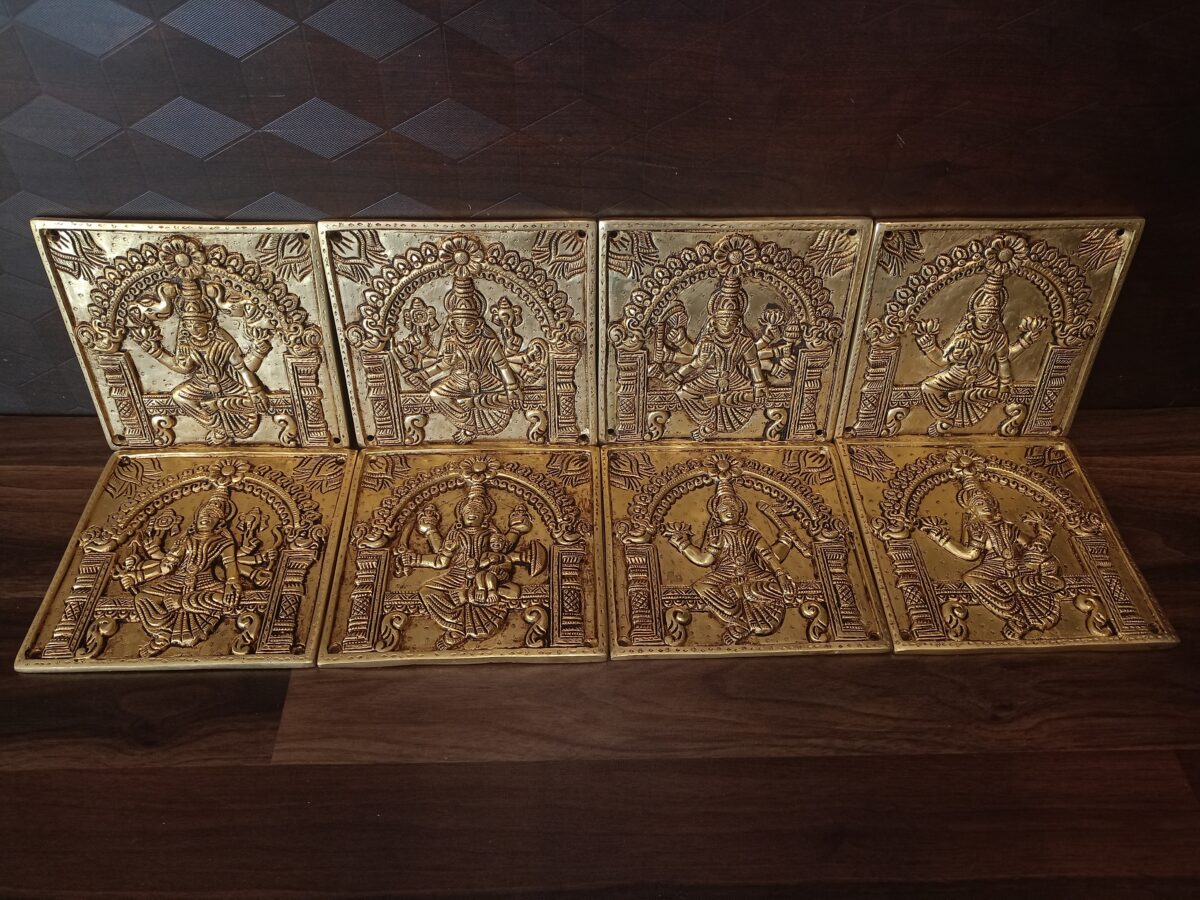 brass ashtalakshmi plat set pooja door vgocart coimbatore india scaled