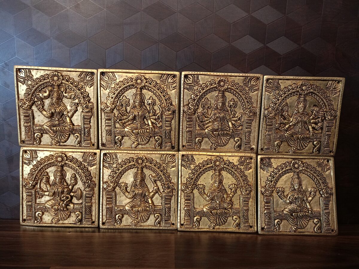 brass ashtalakshmi plat set pooja door vgocart coimbatore india2 scaled