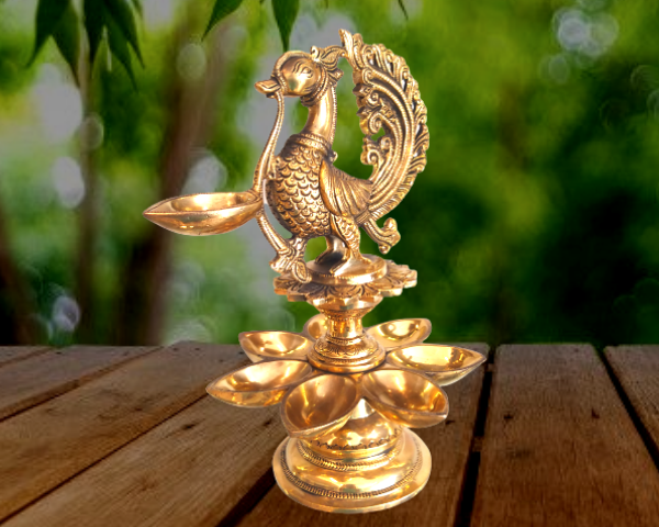 7 face decor and pooja diya for home