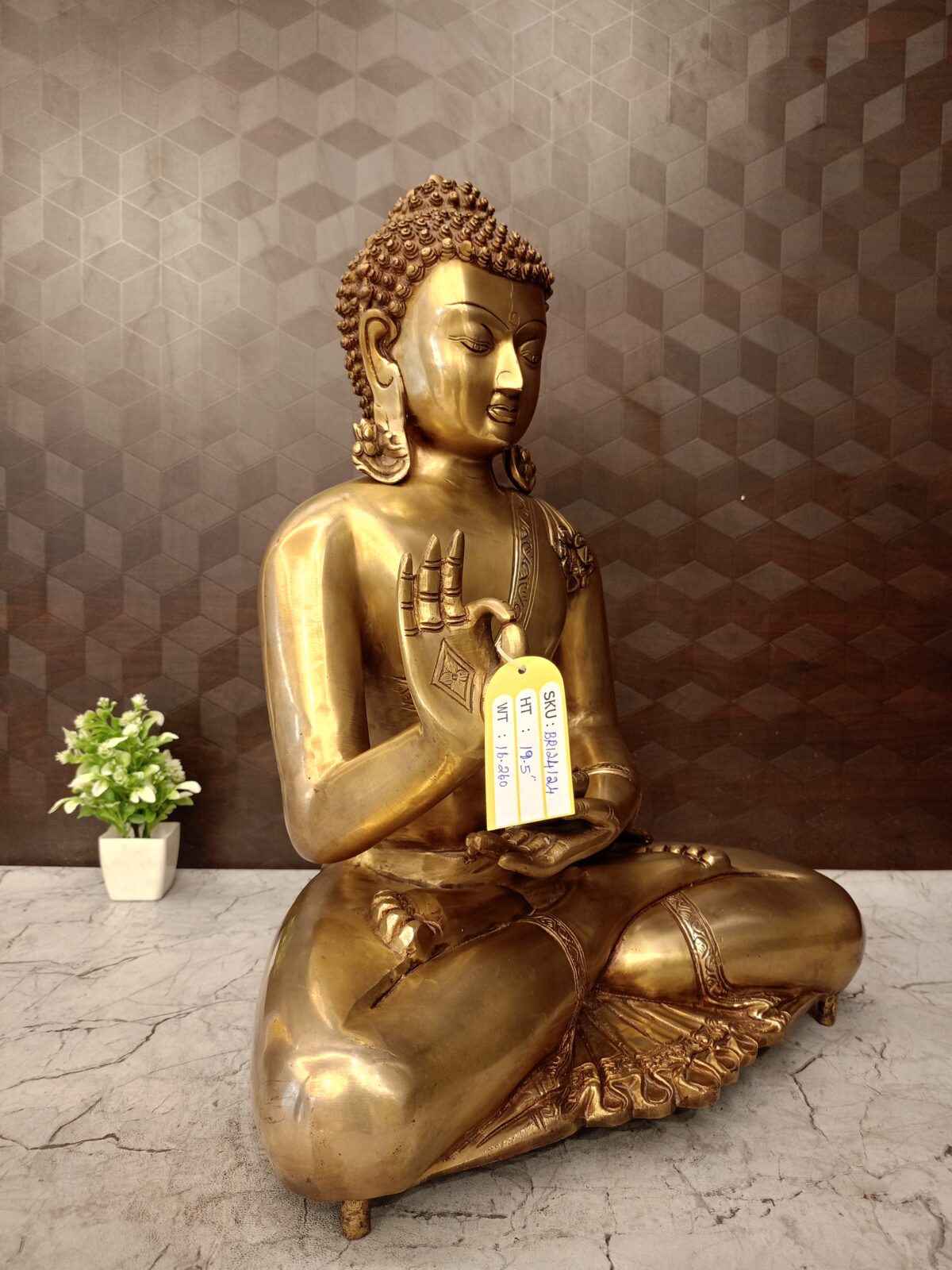 brass buddha idol pooja gift vgocart coimbatore india1 scaled