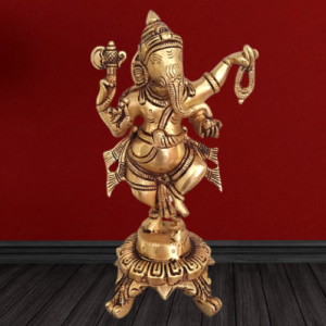 brass dancing ganesha statue hindu god idols buy online home decors gifs pooja vastu india