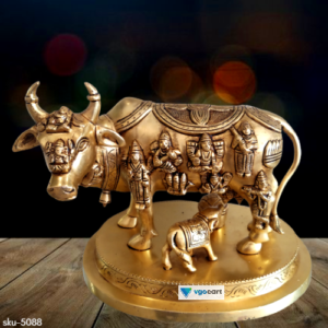 Brass Kamadhenu with all God