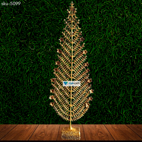 Brass Pine Tree Statue