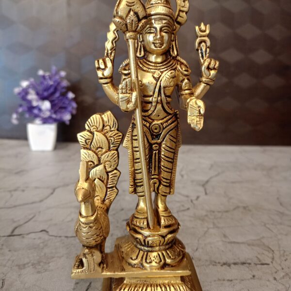 brass superfine murugan statue pooja gift antique vgocart coimbatore india