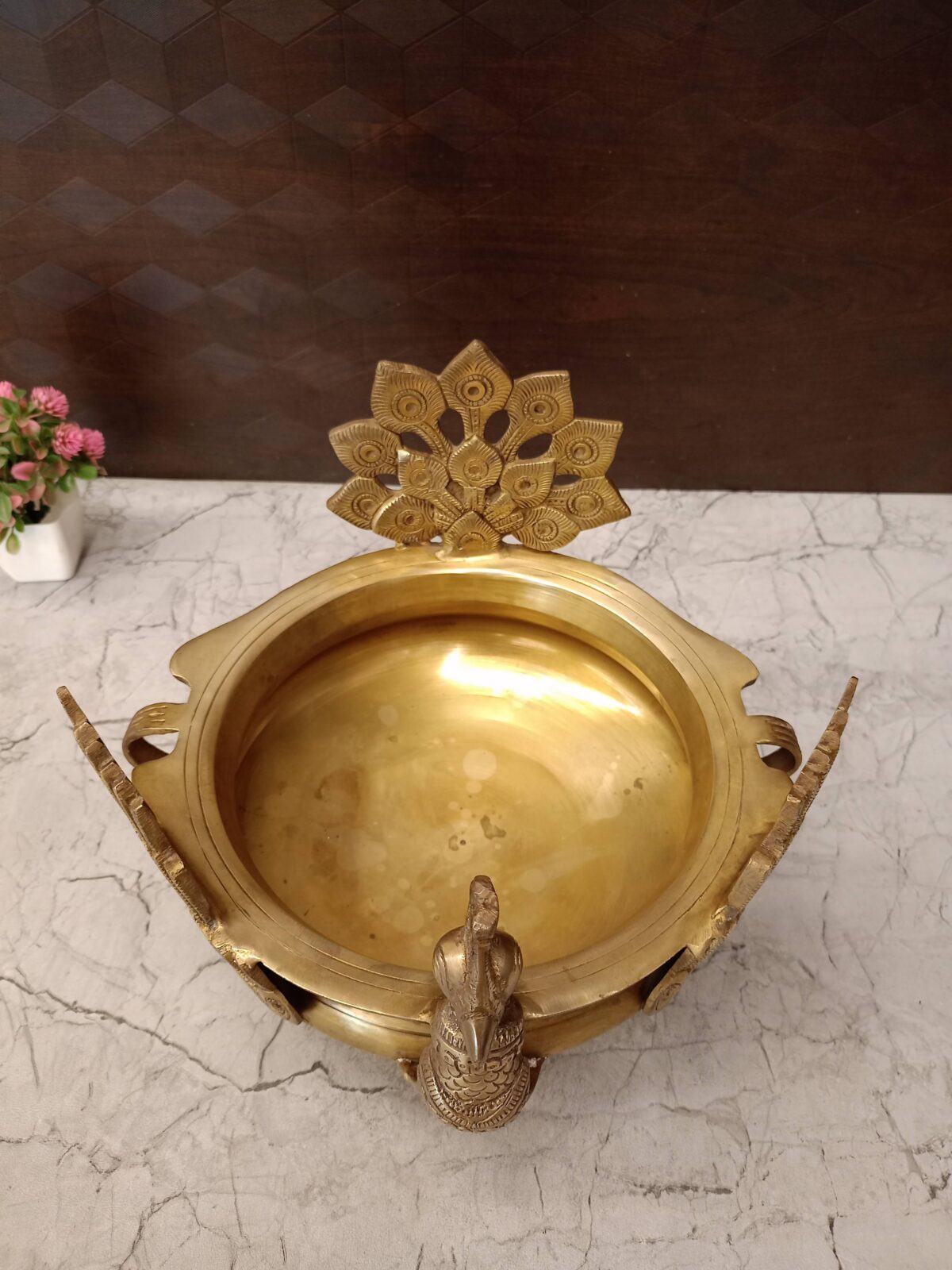 brass bid peacock uruli pooja gift vgocart coimbatore india1 scaled