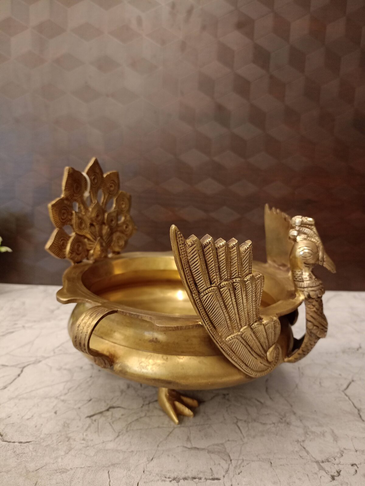 brass peacock uruli home decor gift vgocart coimbatore india4 scaled