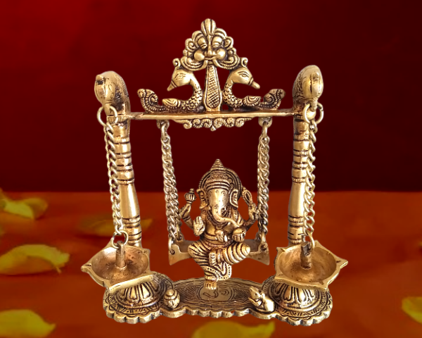 Brass Swing Ganesha