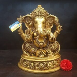 Brass Ashtavinayaga Statue big