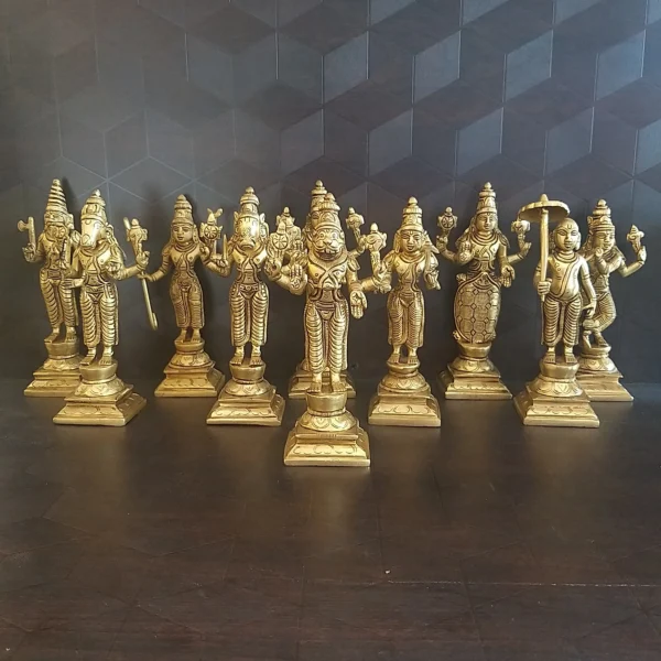 Brass Dhasavatharam Set- Large