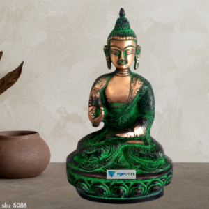 brass buddha green antique statue hindu god idols buy online home decors pooja items vastu gifts india