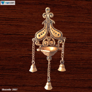 brass mango design wall hanging diya with bell home decor gift buy online coimbatore