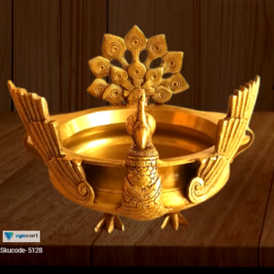 brass mayil uruli medium statue pooja items idols home decor gift buy online india 5