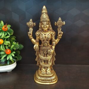 Superfine Thirupathi Balaji Venkateswara Perumal Statue Antique Finish