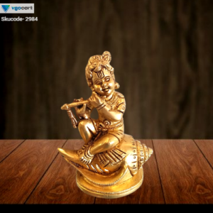 brass sangu krishna statue hindu god idols pooja home decor items gift buy online coimbatore 1 1