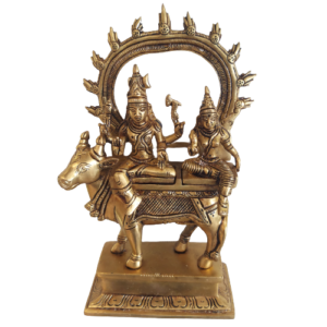 brass shiva parvathi on nandi statue hindu god idols buy online India 2472 3