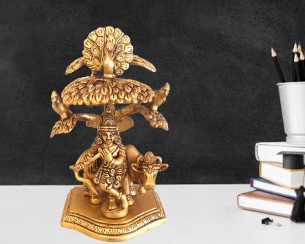  Brass Lord Krishna Decorative Sculpture & Statues Online India