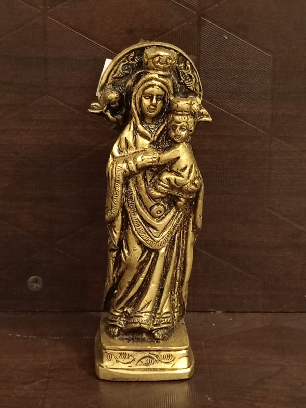 Brass Holy Jesus Family Standing Statue