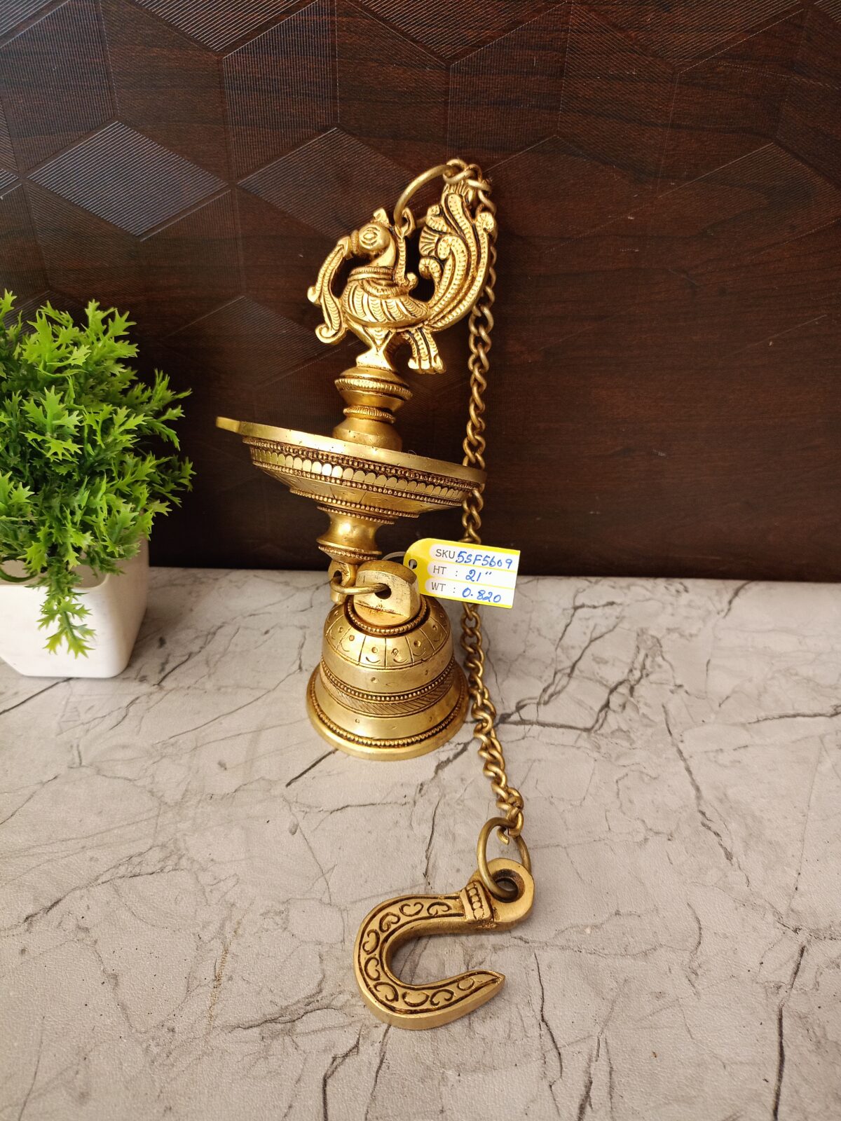 brass single face annam diya hanging pooja vgocart coimbatore india scaled